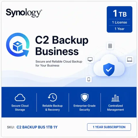 Synology C2 Backup for Business, 1TB, 1 year