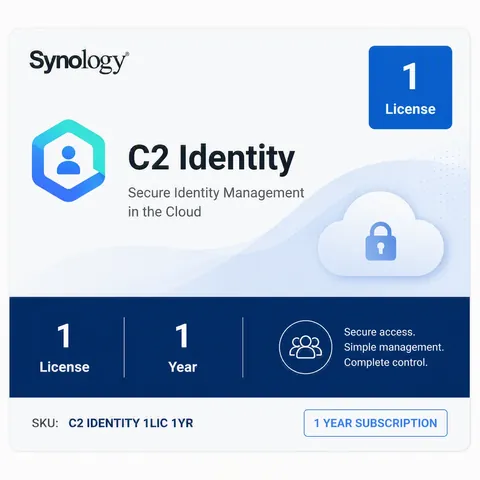 Synology C2 Identity, 1 licence, 1 year