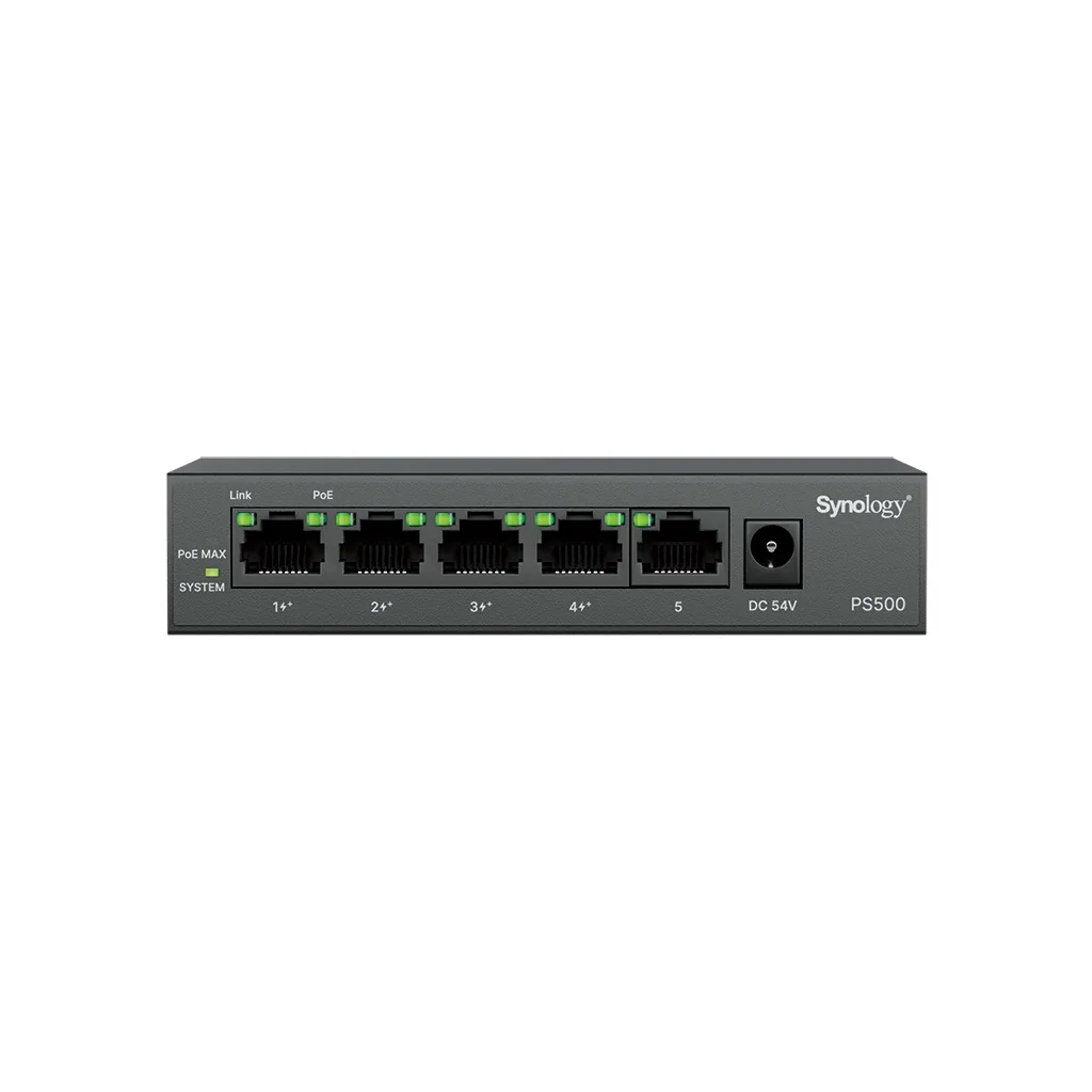Synology PS500 5-port PoE+ switch
